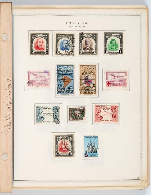Álbum de estampillas de Colombia, desde el año 1937