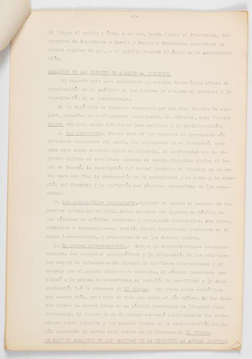 John T. O&#39;Brien Associates :  [Propagando Rojas Pinillas] A