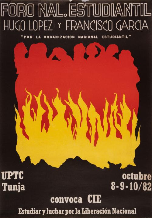 Carteles sobre educación, organización estudiantil y alfabe