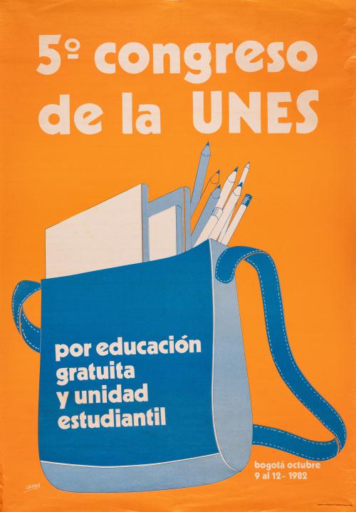 Carteles sobre educación, organización estudiantil y alfabe