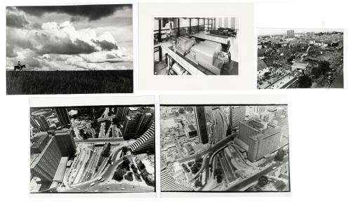 Colección de fotografías de paisajes urbanos, rurales e ind