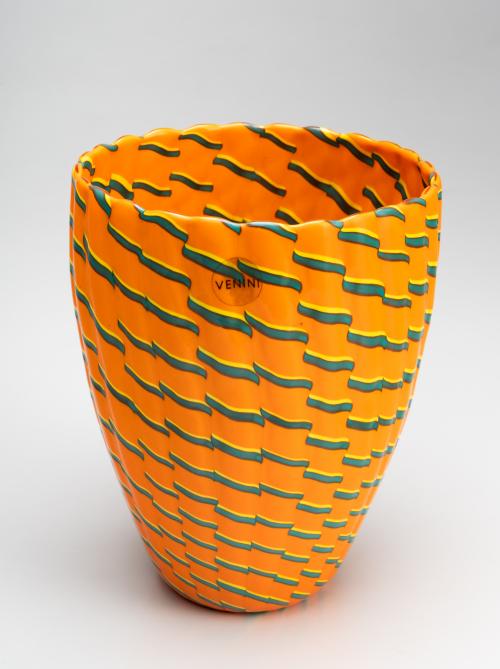 Cuenco Mezza filigrana y jarrón Calabaza Venini