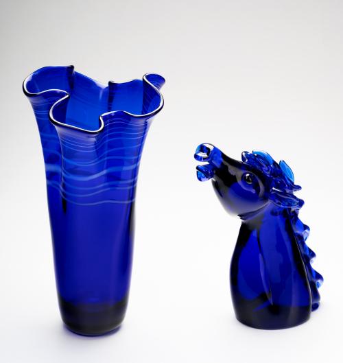 Florero y cabeza de caballo