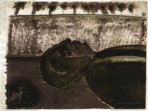 Boceto La isla del conejo de la suerte