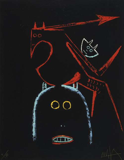 Wifredo LamCuba, 1902 - París 1982 : Sin título, del porta