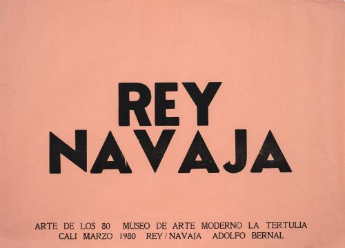 Adolfo Bernal Colombia, 1954 - 2008 : Rey/Navaja