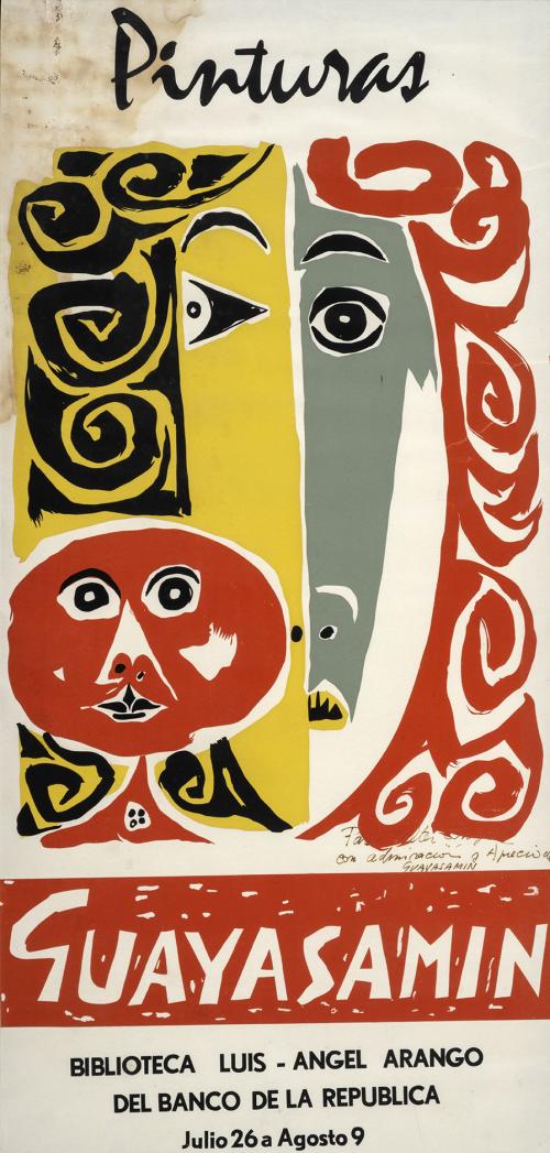 Oswaldo GuayasaminEcuador, 1919 - EE.UU., 1999 : Afiche Gu