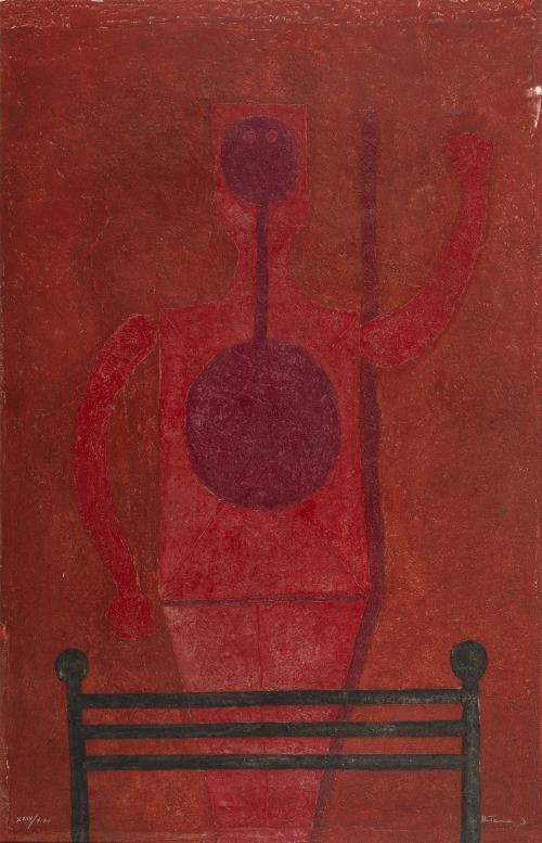 Rufino TamayoMéxico, 1899 - 1991 : Hombre en rojo