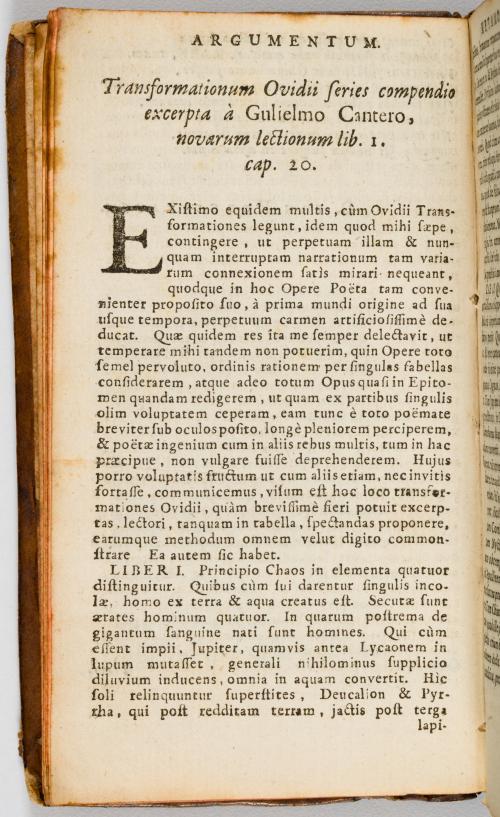Ovidio : Publii Ovidii Nasonis Metamorphoseon Libri XV. Cum