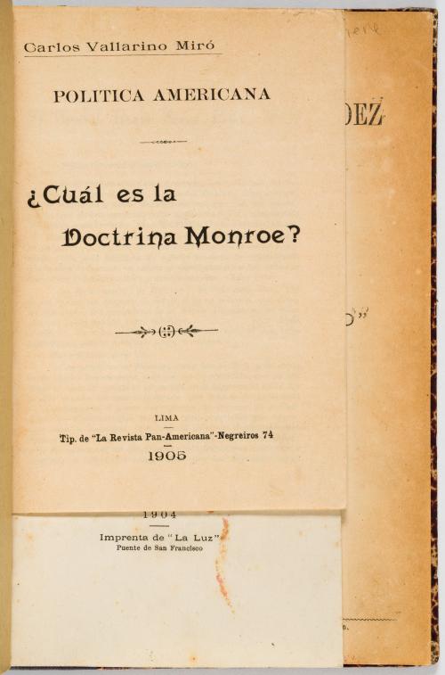 Miscelánea sobre la Doctrina Monroe