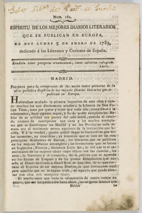 Espíritu de los mejores diarios literarios que se publican 
