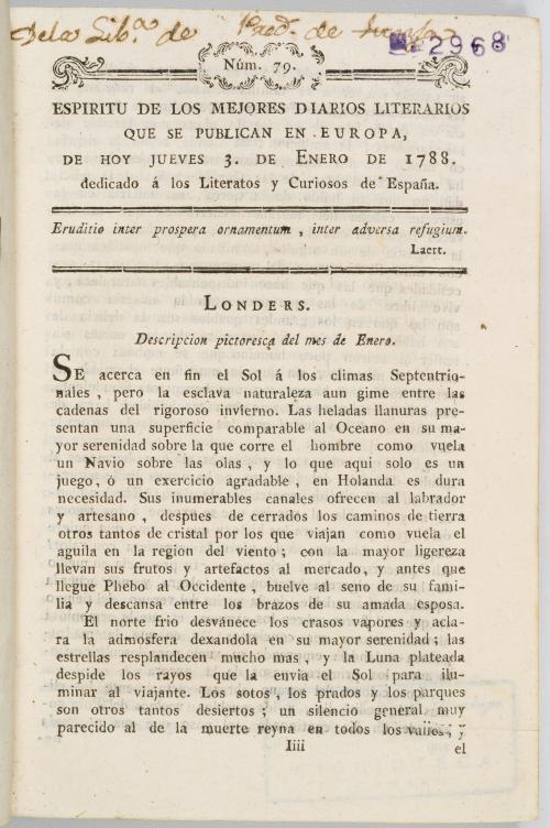 Espíritu de los mejores diarios literarios que se publican 
