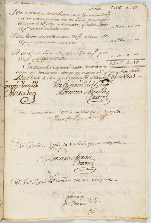 Saliquet y Negrete, Antonio : Coronel de los R Exercitas y 