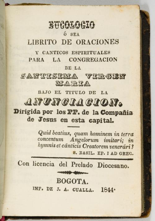 Colección de 8 libros religiosos relacionados con Bogotá y 
