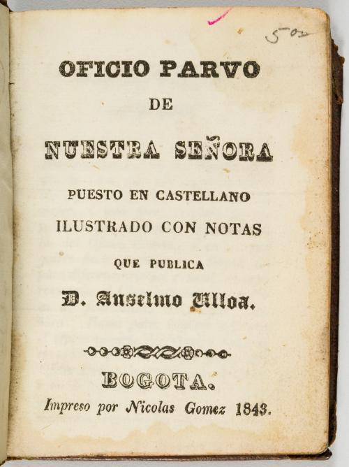 Colección de 8 libros religiosos relacionados con Bogotá y 