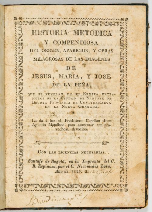 Matallana, Juan Agustín : Historia metódica y compendiosa d