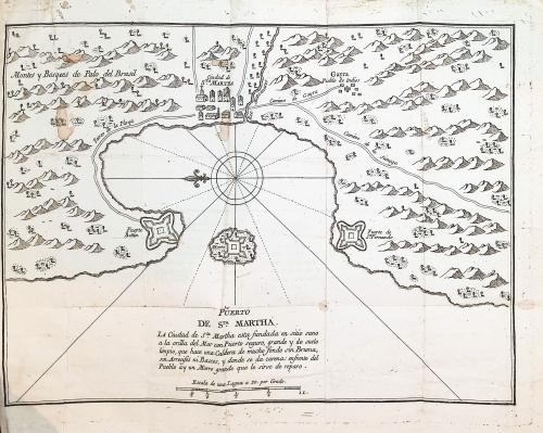 Julián (o Julià), Antonio : [Mapa de Santa Marta] La perla 