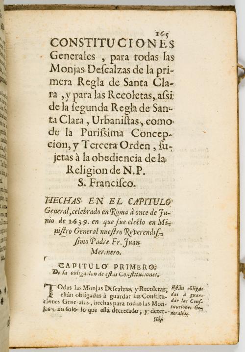         Franciscanas, Clarisas : Constituciones generales 