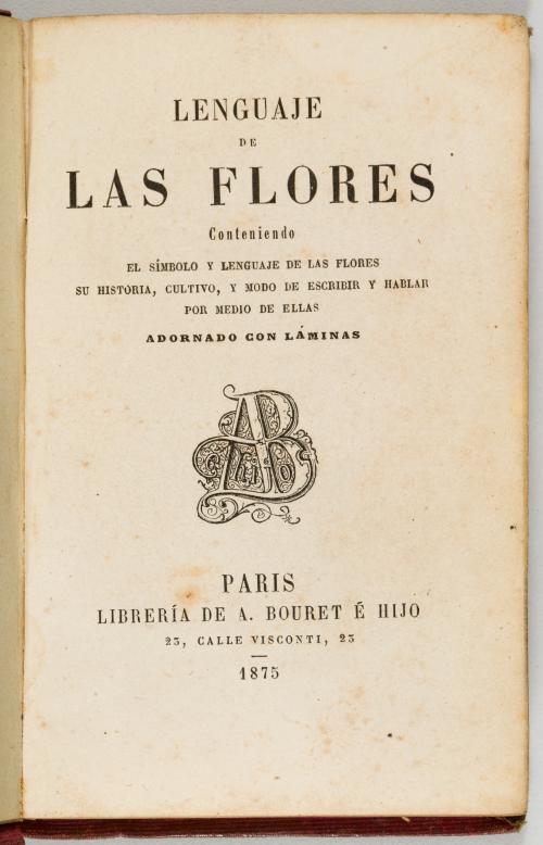 [4 vol.] El lenguaje de las flores y el de las frutas con a