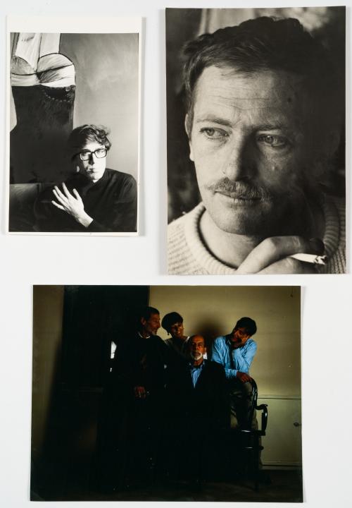 Fotografías de artistas: Luis Caballero, Alejandro Obregón 