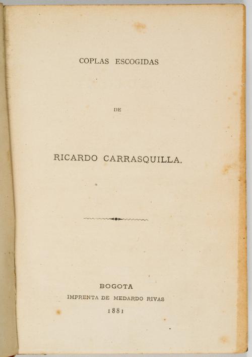 Conjunto de obras poéticas y literarias colombianas del sig