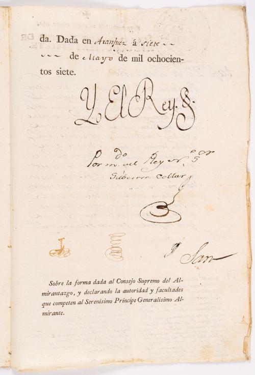 Carlos IV de Borbón : Real cédula del Supremo consejo de al