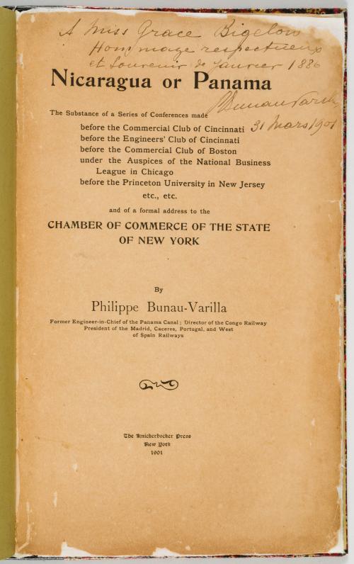 Bunau-Varilla, Philippe : [Firmado, procedencia excepcional