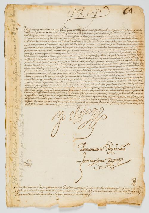 Corona de Castilla : [Francis Drake] Real Cédula dirigida a