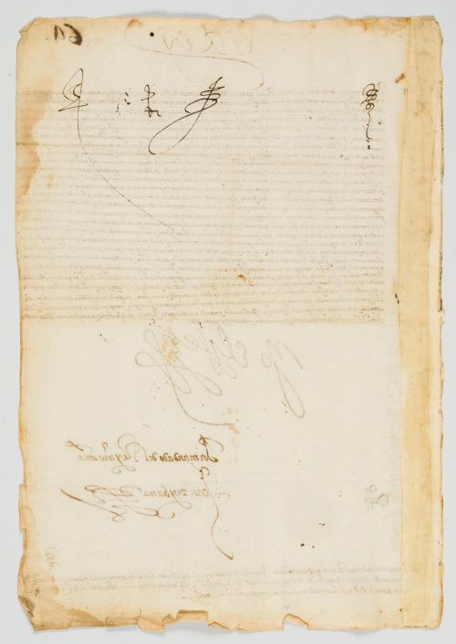 Corona de Castilla : [Francis Drake] Real Cédula dirigida a