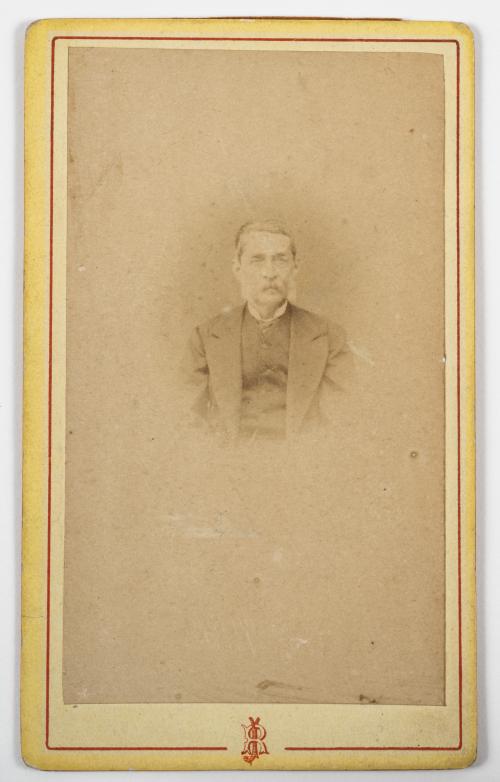 Tarjeta de gabinete de Manuel Murillo Toro, estudio Julio R
