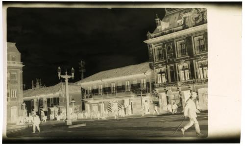 Fotografías en acetato de la Plaza de Bolívar