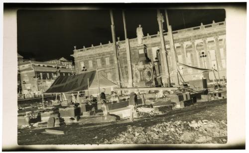 Fotografías en acetato de la Plaza de Bolívar