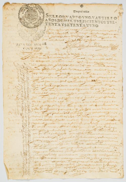 Manuscritos del siglo XVII vinculados al gobierno colonial 