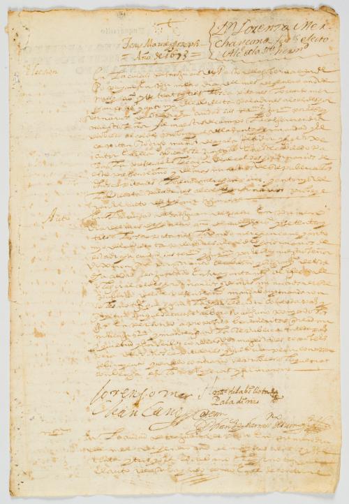 Manuscritos del siglo XVII vinculados al gobierno colonial 