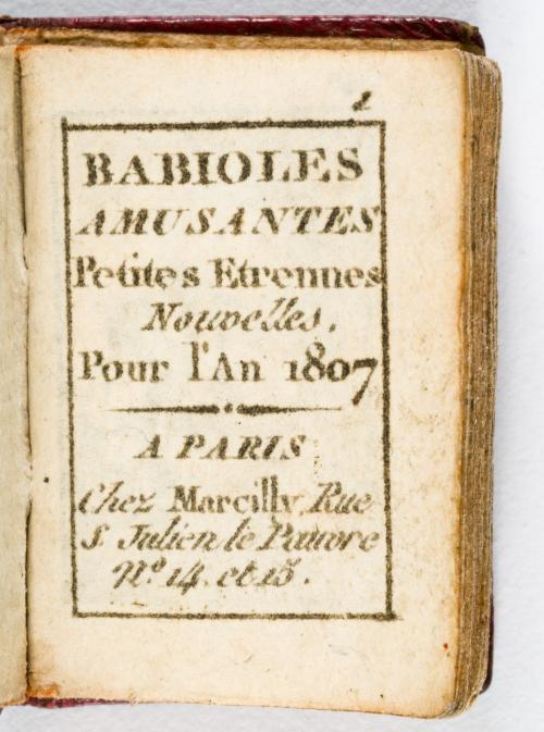 Libro miniatura Babioles Amusantes