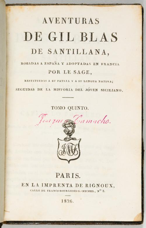 Le Sage, Alain René : Aventuras de Gil Blas de Santillana