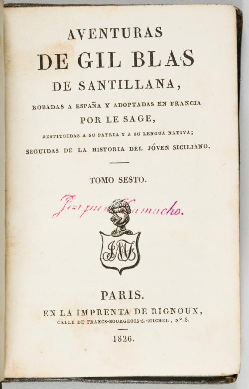 Le Sage, Alain René : Aventuras de Gil Blas de Santillana