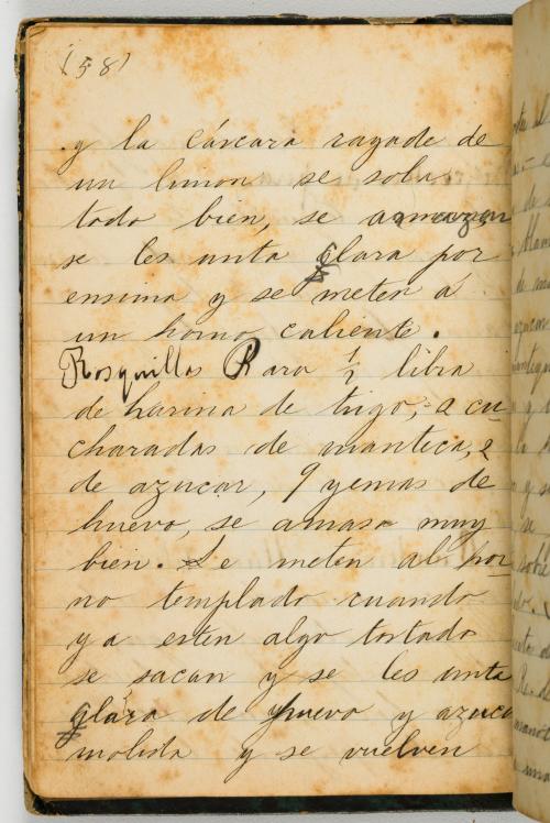 Cuaderno manuscrito de recetas. Colombia, 1892.