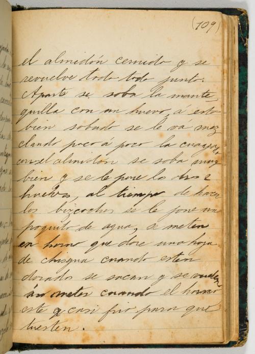Cuaderno manuscrito de recetas. Colombia, 1892.