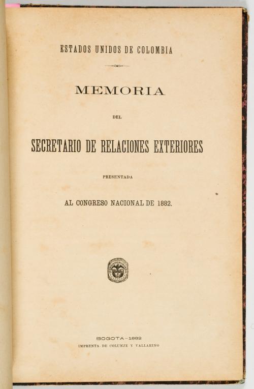 Colección documentos para la historia de Colombia. Siglo XIX