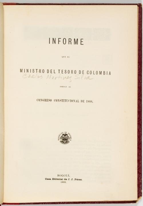 Colección documentos para la historia de Colombia. Siglo XIX