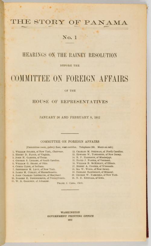 Colección de libros de Panamá republicana: primeras décadas