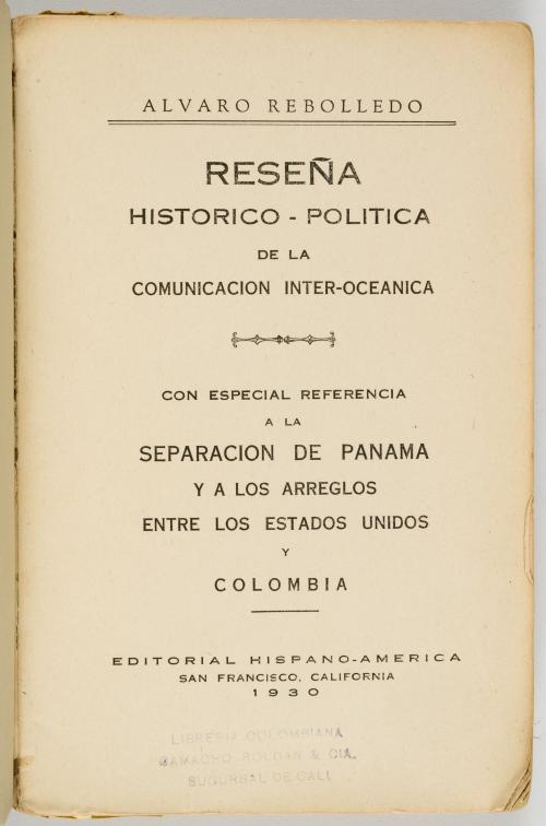 Colección de libros de Panamá republicana: primeras décadas