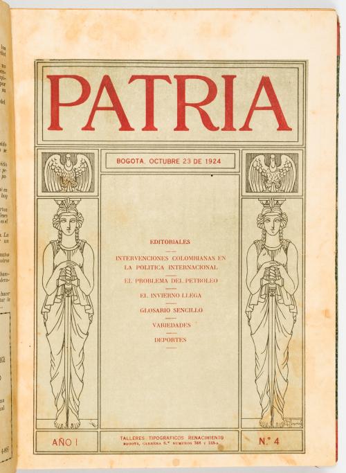 Patria. Revista de ideas. Año 1.