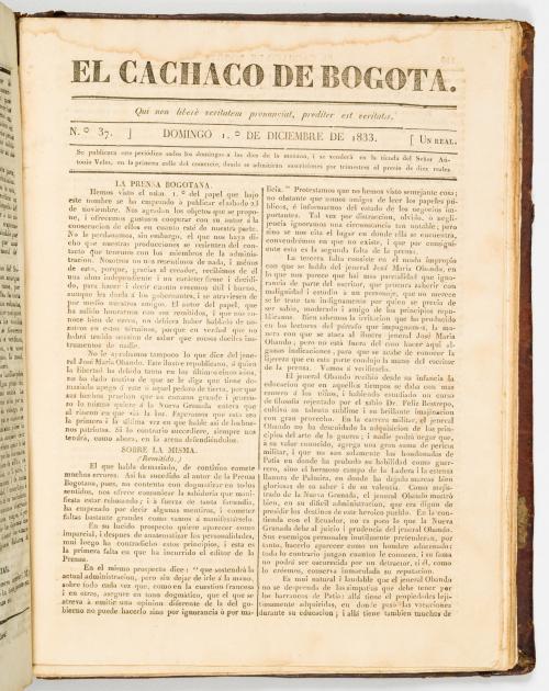 El Cachaco de Bogotá. N°1 al 57