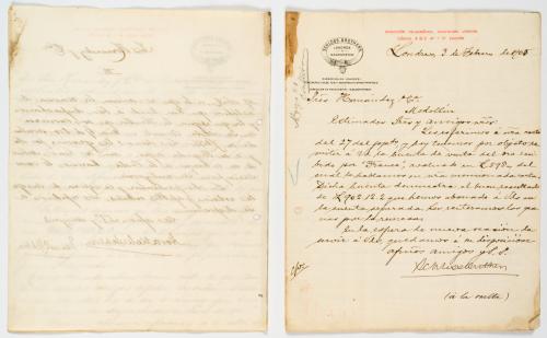 Schloss Brothers : Correspondencia entre Schloss Brothers y