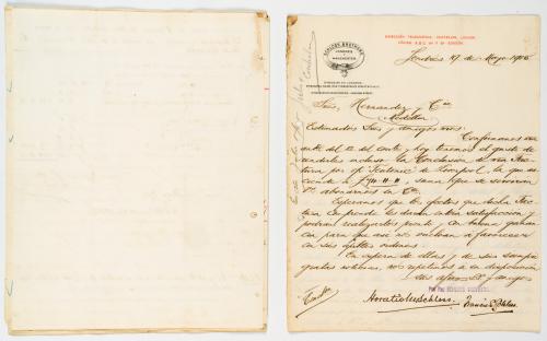 Schloss Brothers : Correspondencia entre Schloss Brothers y