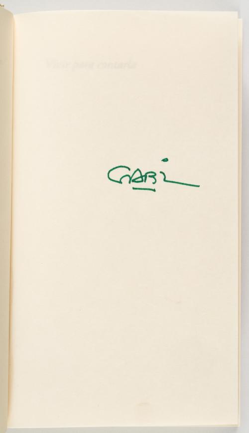 García Márquez, Gabriel : Vivir para contarla. Ejemplar fir