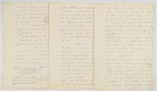 Documento sobre la construcción de rieles para un ferrocarr