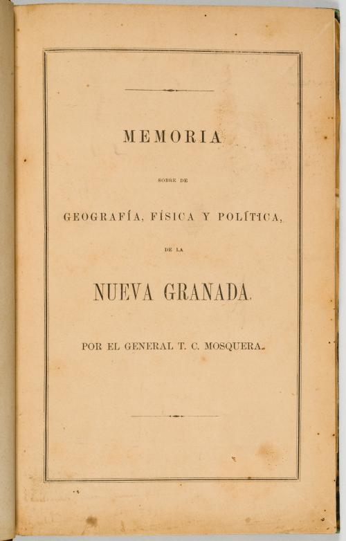 Mosquera, Tomás Cipriano de : [miscelánea con 5 ejemplares